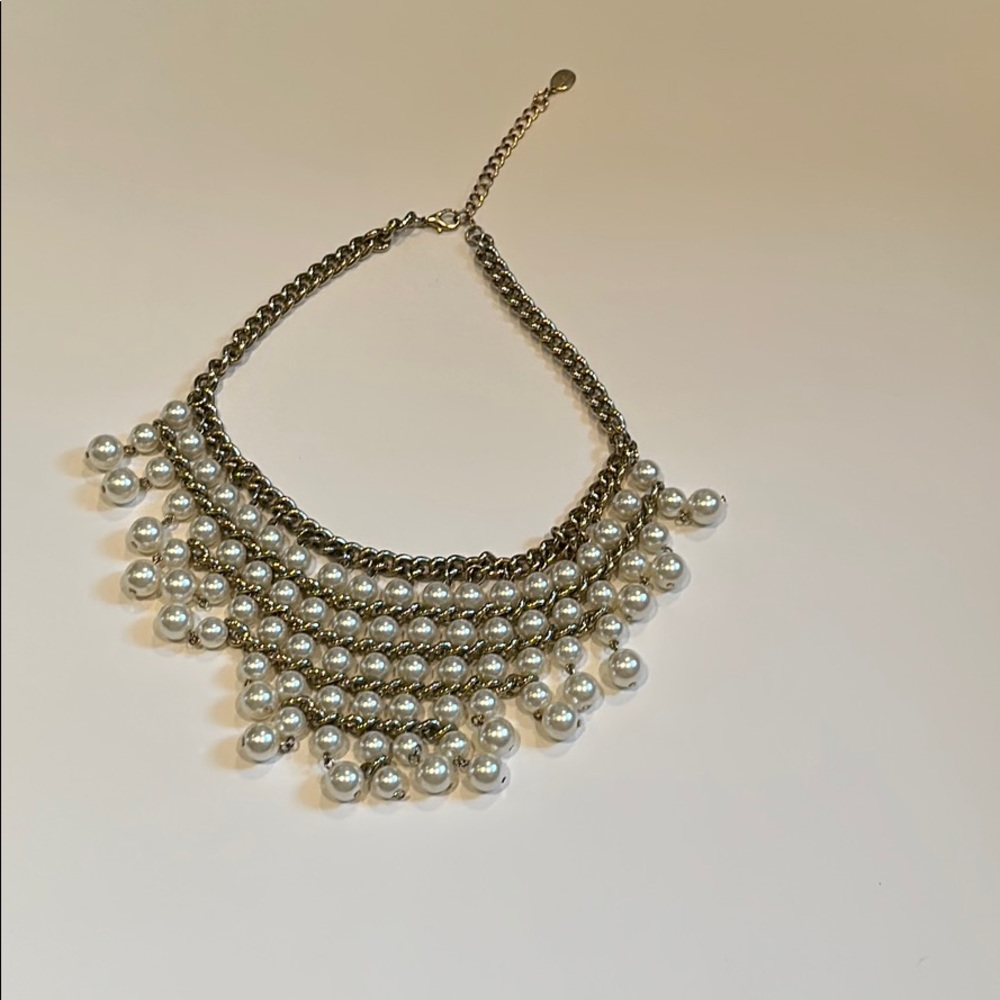 Pearl statement necklace